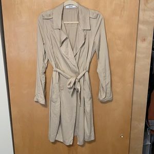 Small JustFab khaki trench coat
